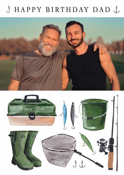 Classic Birthday Card - For Dad - Fishing created by Making Meadows Ltd