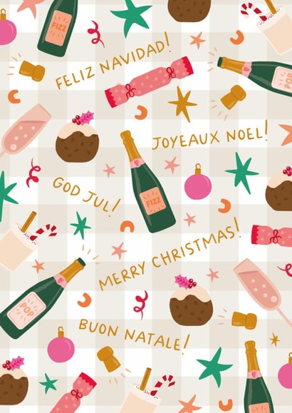 Classic Christmas Card - Feliz Navidad - Merry Christmas! created by The Pattern Press