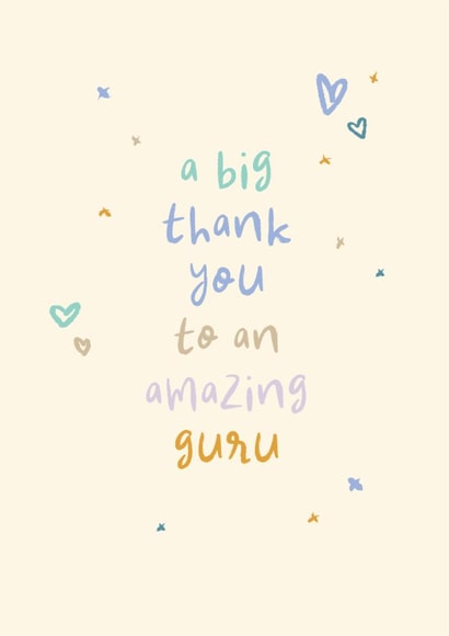 Classic Thank You Card - Amazing Guru - Buddhism created by Rebecca Prinn