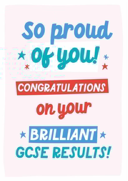 Classic Congratulations Card - GCSE Results created by Percy & Pearl