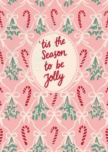 Pretty Christmas Card - Season To Be Jolly created by Jessie Maeve Studio