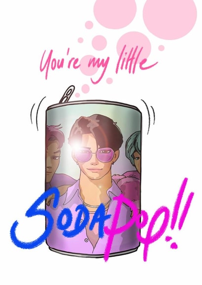 Cute Birthday Card - My Little Soda Pop created by Bryony Jackson Walters