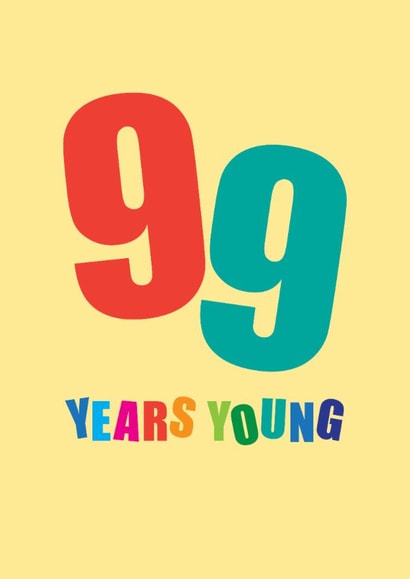 99 Birthday Card created by mrs L cards