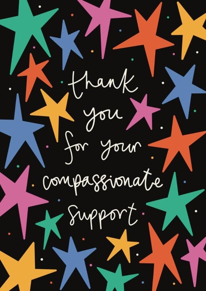 Heartfelt Thank You Card - Compassionate Support created by Muses & May