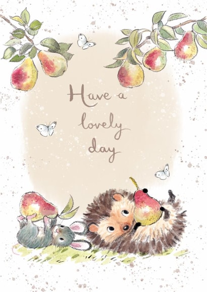 Classic Birthday Card - Hedgehog - Mouse created by Paper Shed Design