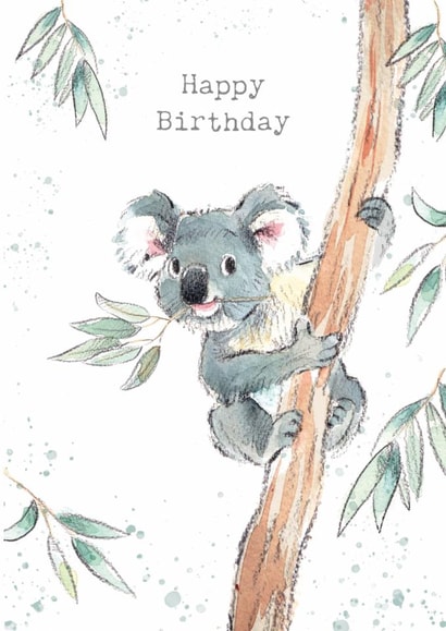 Cute Birthday Card - Koala - Tree created by Paper Shed Design
