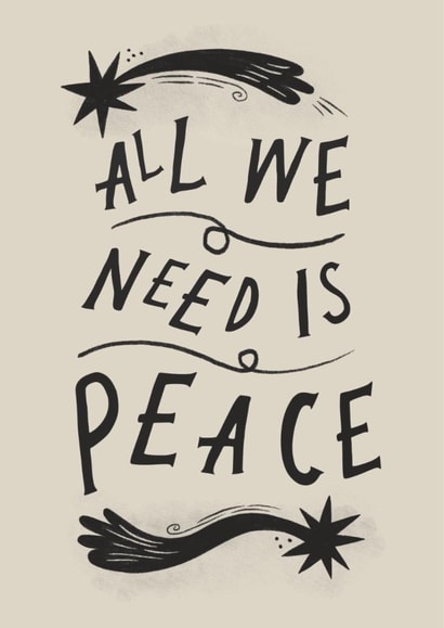 Arty Christmas/New Year - All We Need Is Peace created by Lauren Marina