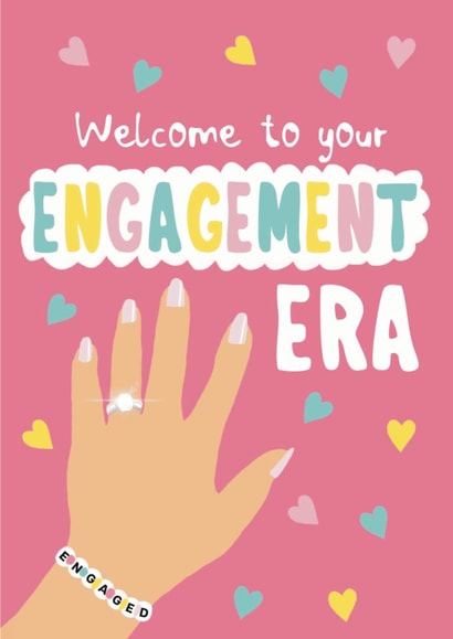 Cute Engagement Card - Welcome To Your Engagement Era - Taylor Swift Themed created by Giddy Kipper