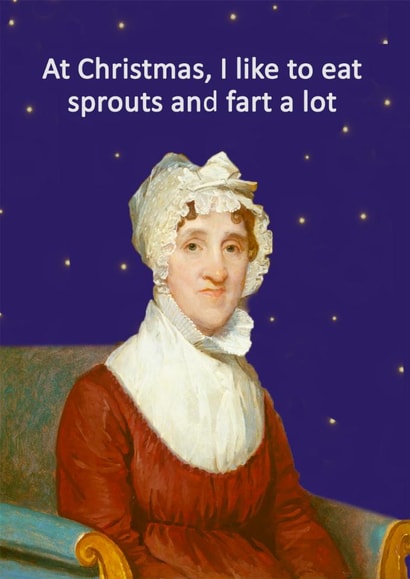 Funny Christmas Card - Sprout Farts created by Go La La!