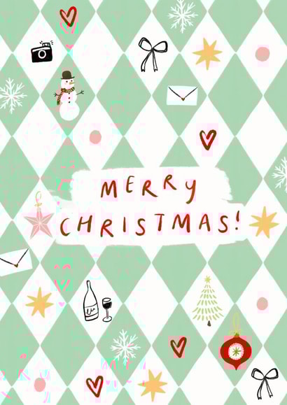 Cute Christmas Card - Festive Illustrations created by Lauren Barclay