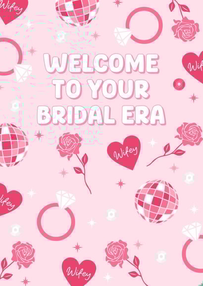 Cute Engagement/Wedding Card - For Her - Taylor Swift - Bridal Era created by Pink Peach Cards