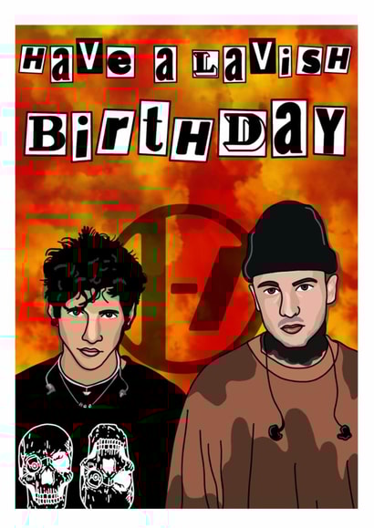 Twenty One Pilots - Have a Lavish Birthday Card created by Mollys Wrld Of Art