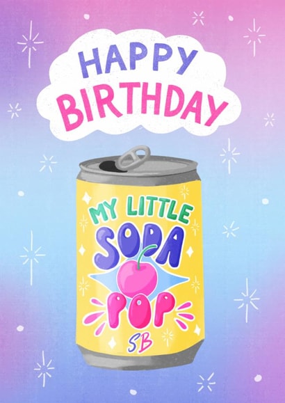 Pretty Birthday Card - Soda Pop - K-Pop Demon Hunters created by Silky Rose Design