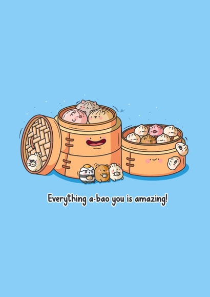 Cute Love & Friendship Card - Boa - Pun created by Toastedink