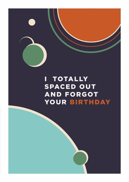 Sci-fi themed missed birthday card created by thunderpeep