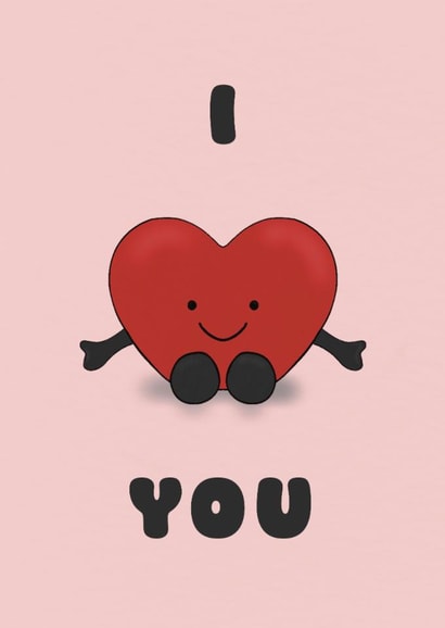 Cute Anniversary Card - Heart Jellycat created by Gards