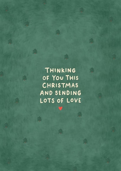 Heartfelt Christmas Card - Thinking Of You This Christmas - Lots Of Love created by Fliss Muir