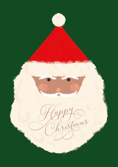 Jolly Santa Claus Happy Christmas Card created by Erika Firm