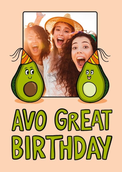 Cute Birthday Card - Avocado created by TeePee Creations