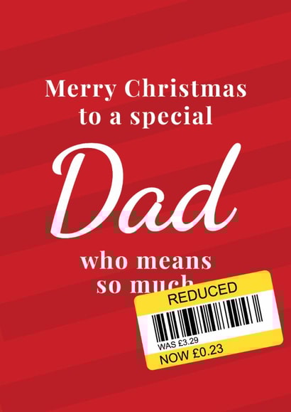 Funny Christmas Card - For Dad - Reduced Sticker created by The Cake Thief