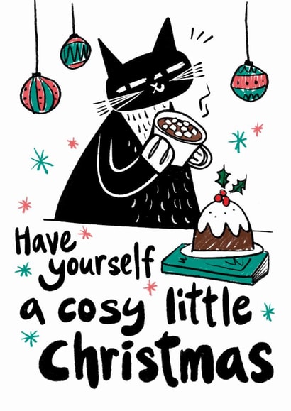 Cute Christmas Card - Have Yourself A Cosy Little Christmas created by StudiOllie