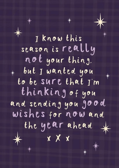 Heartfelt Christmas/New Year Card - Festive Hug - Thinking Of You Now And Always created by Bow & Bell