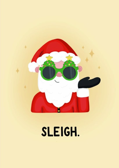 Sleigh Santa Christmas Card, Slay created by StudioLazy