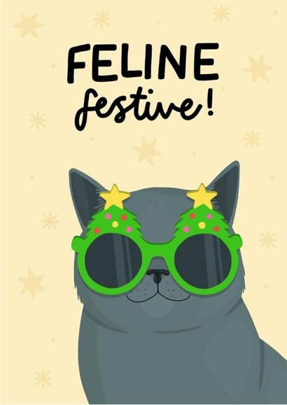 Feline Festive Christmas Card created by StudioLazy