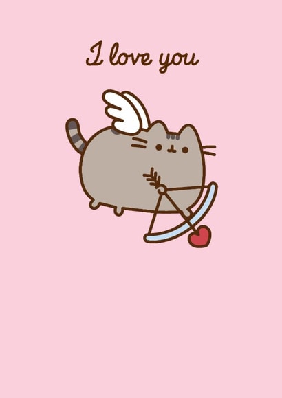 Cute Anniversary/Valentine's Day Card - Pusheen - Cupid created by Hype Associates
