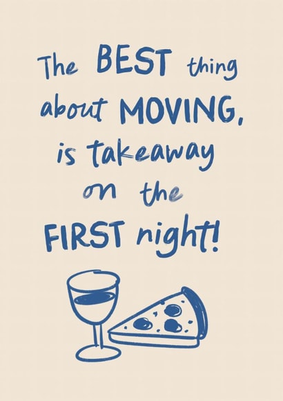 Funny New Home Card - Takeaway created by Sweetlove Press