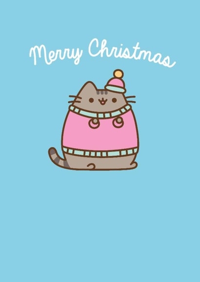 Cute Christmas Card - Pusheen - Cosy Cat created by Hype Cards