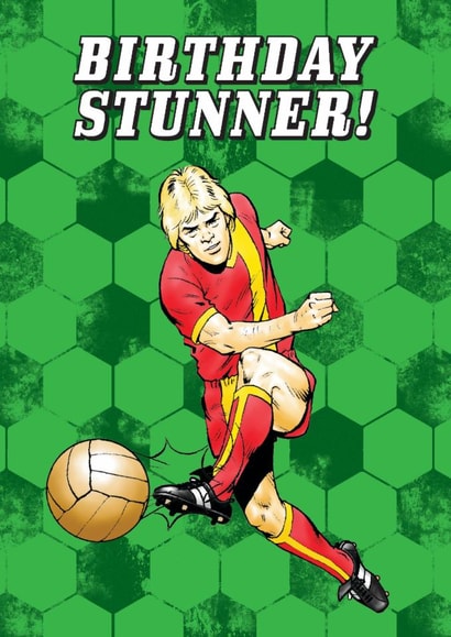 Classic Birthday Card - Roy Of The Rovers - Football Stunner created by Hype Cards
