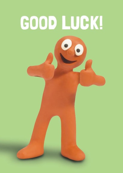 Cute Good Luck Card - Morph - Thumbs Up created by Hype Cards