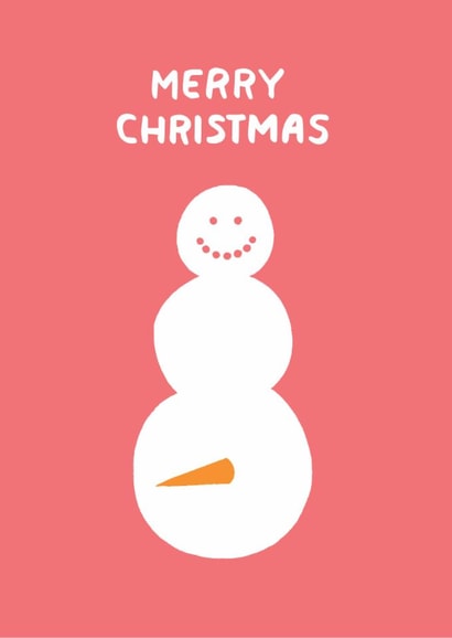 Funny Christmas Card - Cheeky Snowman created by Ohh Deer