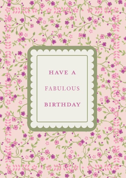 Pretty Birthday Card – Pink Florals created by Ohh Deer