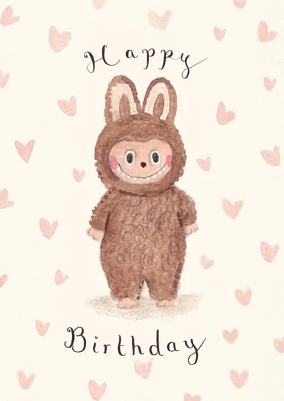Cute Birthday Card - Labubu created by Love Lucy Illustration