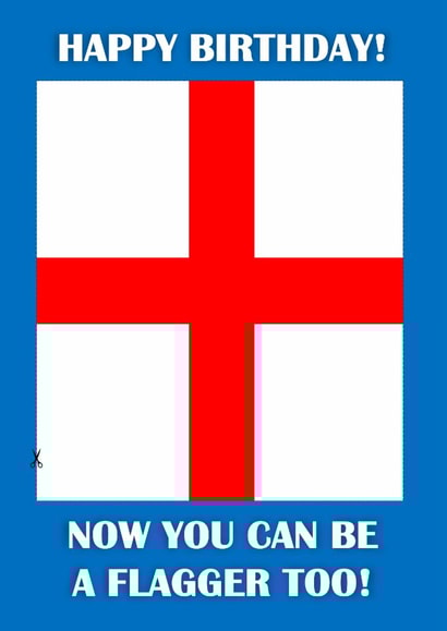 St George's Flag Birthday Card created by John Fox