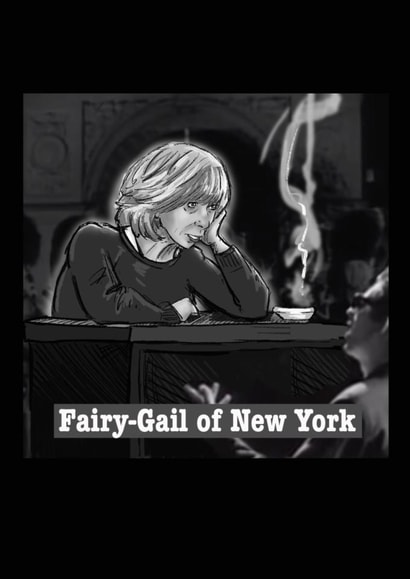 Christmas card - Gail from Coronation Street in. fairytale of New York created by Martyn With A Y