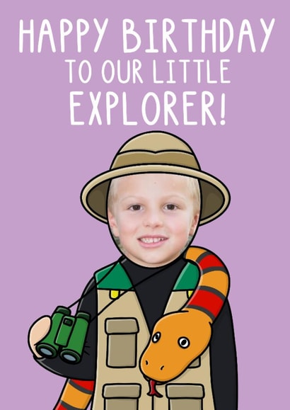 Cute Birthday Card - Little Explorer created by OhJaye