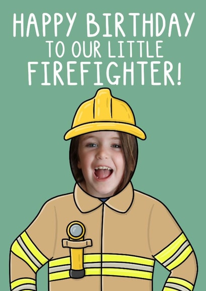 Cute Birthday Card - Little Fire Fighter created by OhJaye