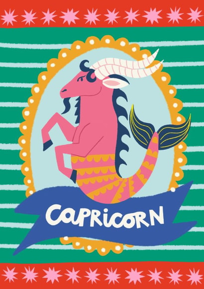 Arty Birthday Card - Capricorn created by AbiGoLucky