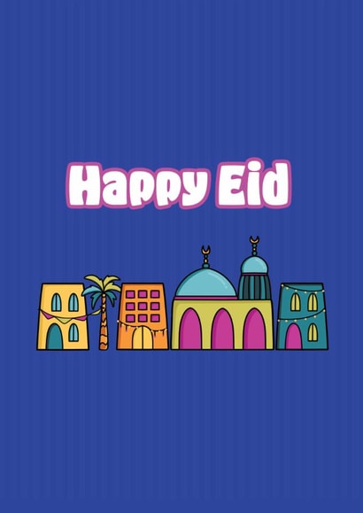 Classic happy Eid Card for family and friends created by at SUMAIA'S