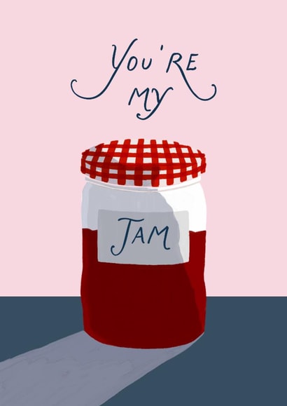Classic Anniversary/Valentine's Day Card - You're My Jam created by Louisa Taylor