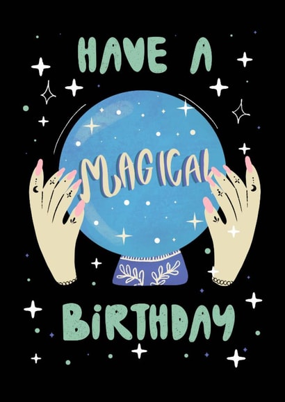 Pretty Birthday Card - Magical - Crystal Ball created by Danii Doodles