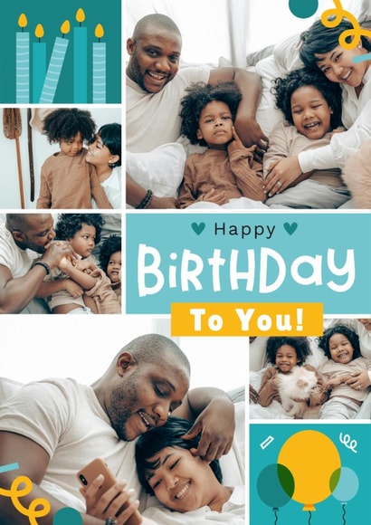 Classic Birthday Card - Candles And Balloons created by Joanne Hawker