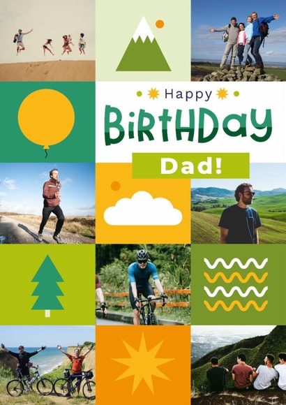 Classic Birthday Card - For Dad - Outdoors Elements created by Joanne Hawker