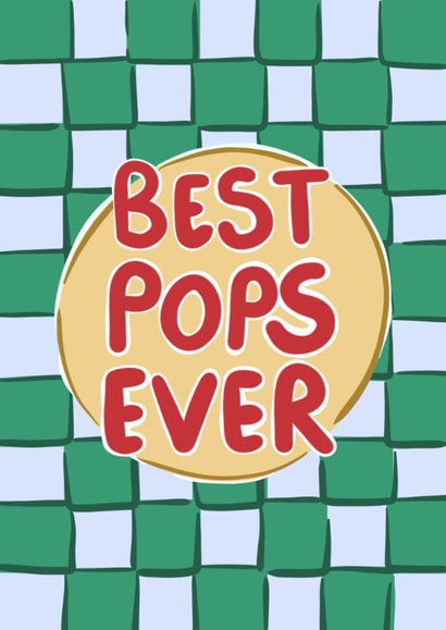 Classic Father's Day Card - Best Pops Ever created by Hello Melody