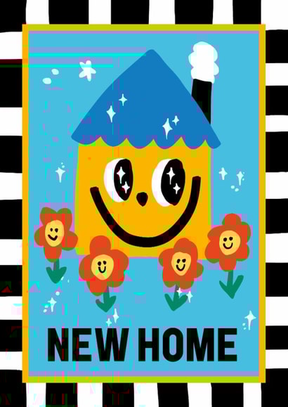 Cute New Home Card - Happy House created by Sanders de Roeper