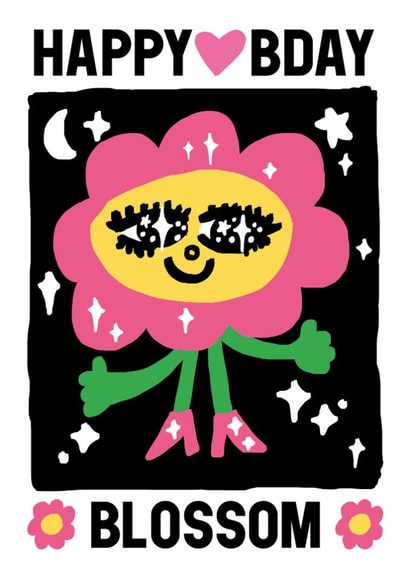 Cute Birthday Card - Blossom created by Sanders de Roeper