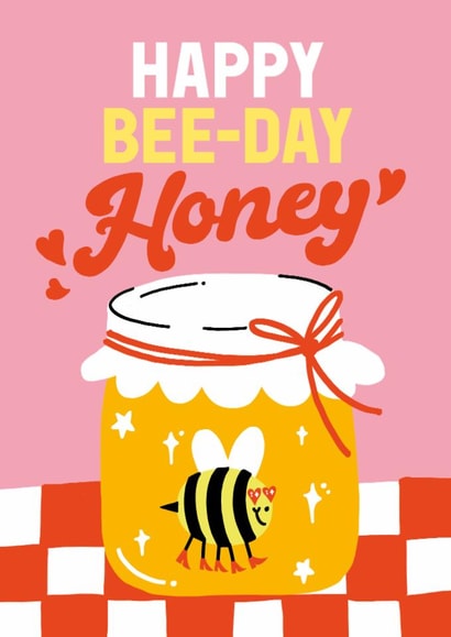 Cute Birthday Card — Honey Bee created by Sanders de Roeper